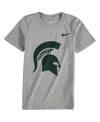 Nike Toddler Boys And Girls  Heather Gray Michigan State Spartans Logo T-shirt In Charcoal