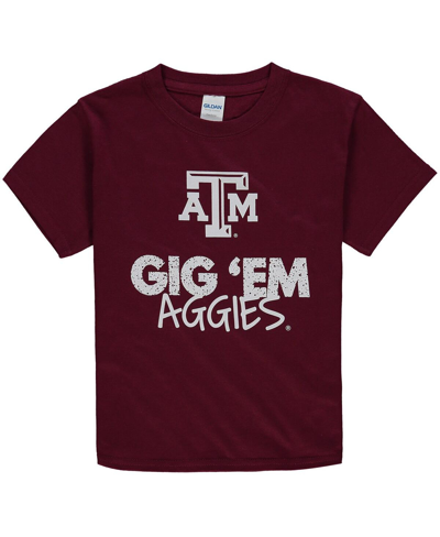 Two Feet Ahead Big Boys Maroon Texas A&m Aggies Crew Neck T-shirt