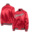 Mitchell & Ness Big Boys And Girls  Red Chicago Bulls Hardwood Classics Satin Raglan Full-snap Jacket In Red