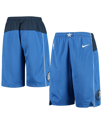 Nike Big Boys  Blue Dallas Mavericks 2020/21 Swingman Shorts