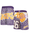 Mitchell & Ness Youth Boys Mitchell Ness Purple Los Angeles Lakers Hardwood Classics Jumbotron Shorts In Purple