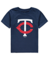 OUTERSTUFF TODDLER BOYS AND GIRLS NAVY MINNESOTA TWINS PRIMARY TEAM LOGO T-SHIRT