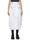 Cecilie Bahnsen Junita Waist-sash Cotton-poplin Midi Skirt In White