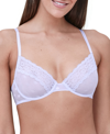 Skarlett Blue Dare Dot Pattern Unlined Underwire Bra In Iced Lavender