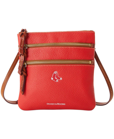 Dooney & Bourke Women's  Boston Red Sox Pebble Triple-zip Core Crossbody Purse