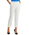 Kasper Kate Womens Classic Fit Straight Leg Dress Pants In Lily White