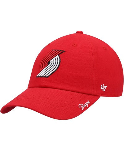47 Brand Women's '47 Red Portland Trail Blazers Miata Clean Up Logo Adjustable Hat
