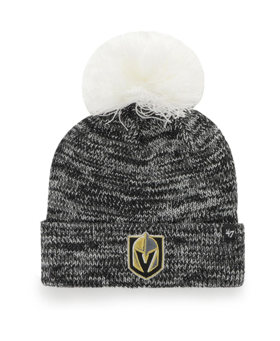 47 Brand Women's '47 Gray Vegas Golden Knights Triple Cross Cuffed Knit Hat With Pom