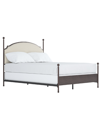Inspire Q Swindon Cream Curved Top Poster Bed, Queen In Brown