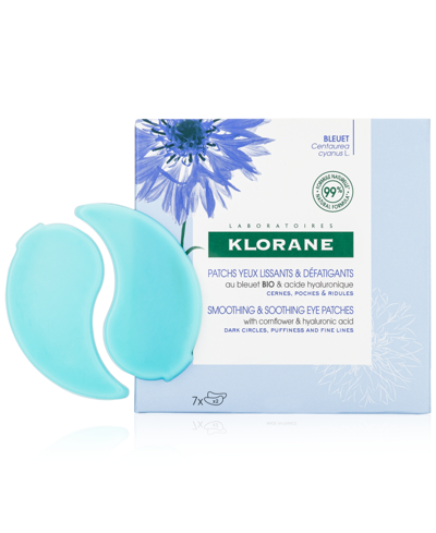 Klorane Smoothing & Soothing Eye Patches With Cornflower & Hyaluronic Acid, 7-pk. In Beauty: Na
