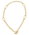 ADORNIA MIXED LINK TOGGLE NECKLACE