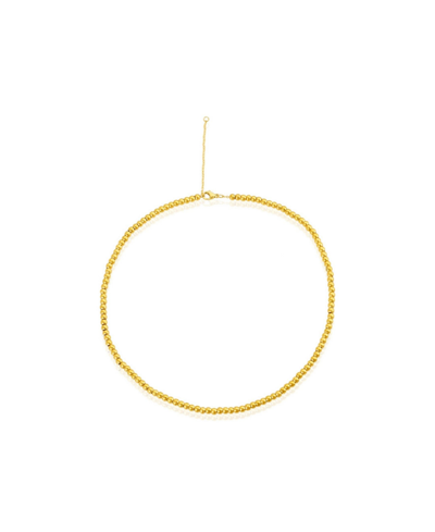Adornia Bead Chain Anklet In Yellow