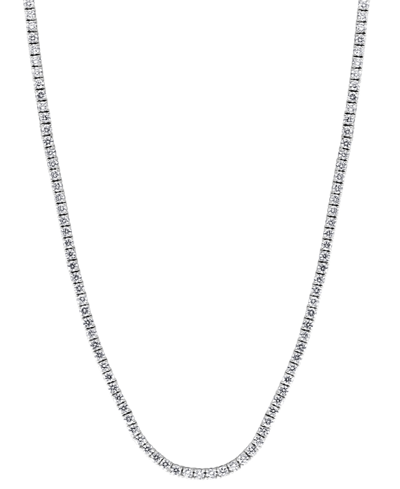 Effy Collection Effy Diamond Tennis 17" Collar Necklace (7-3/8 Ct. T.w.) In 14k White Gold