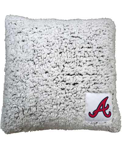 Logo Brands Atlanta Braves 16" X 16" Frosty Sherpa Pillow