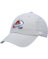 47 Brand Men's '47 Gray Colorado Avalanche Clean Up Adjustable Hat In Gray
