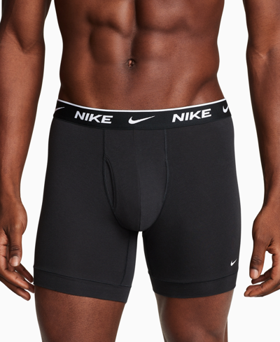NIKE MEN'S 3-PACK DRI-FIT ESSENTIAL COTTON STRETCH BOXER BRIEFS