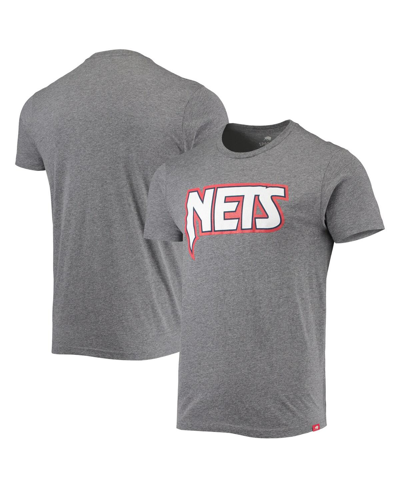 Sportiqe Men's  Heathered Gray Brooklyn Nets Moments Mixtape Comfy Tri-blend T-shirt