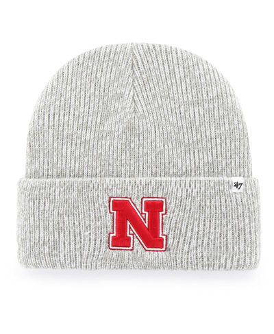 47 Brand Men's '47 Gray Nebraska Huskers Brain Freeze Cuffed Knit Hat