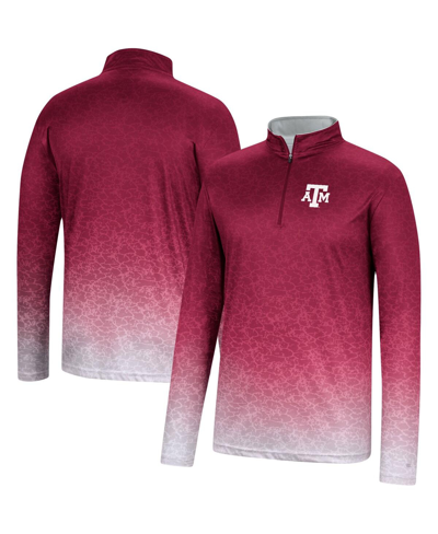 COLOSSEUM MEN'S COLOSSEUM MAROON TEXAS A M AGGIES WALTER QUARTER-ZIP WINDSHIRT