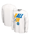 JORDAN MEN'S JORDAN WHITE UCLA BRUINS BALL IN BENCH LONG SLEEVE T-SHIRT