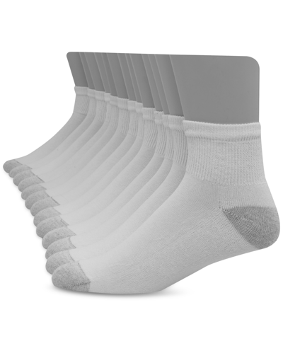 Hanes Men's 12-pk. Ultimate Ankle Socks In White