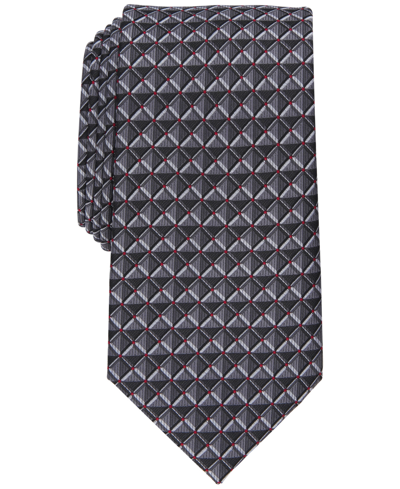 Perry Ellis Men's Geo-print Tie In Black