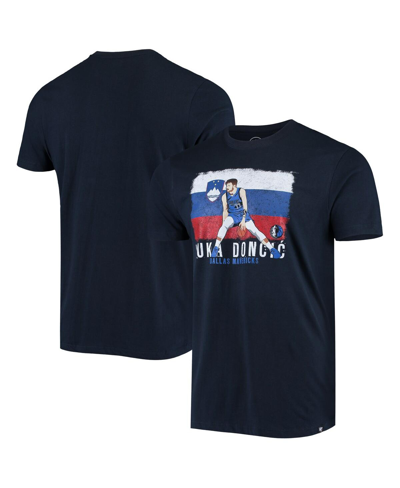 47 Brand Men's Luka Doncic Navy Dallas Mavericks Player Graphic T-shirt