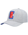 Mitchell & Ness Men's  Heather Gray La Clippers Redline Snapback Hat In Heathered Gray
