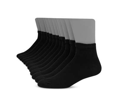 Hanes Men's 12-pk. Ultimate Ankle Socks In Black