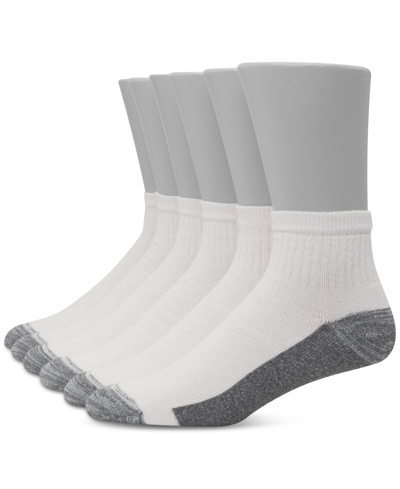 Hanes Men's 6-pk. Ultimate Xtemp Ultra Cushion Ankle Socks In White
