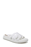Sam Edelman Women's Valeri Logo Emblem Footbed Slide Sandals Women's Shoes In White