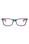 Ray Ban 48mm Optical Glasses In Trans Blue