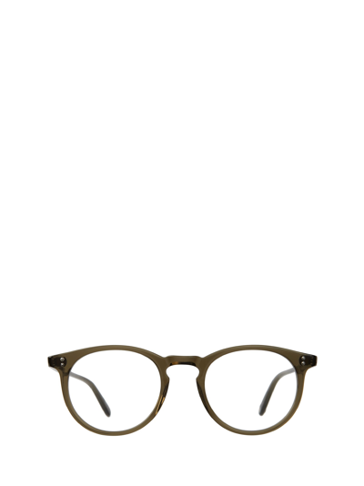 Garrett Leight Glencoe Olive Tortoise Unisex Eyeglasses In Eco Deep Olive