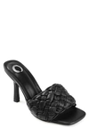Journee Collection Raquelah Braided Sandal In Black