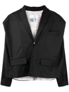 Natasha Zinko Cropped Box Jacket In Black