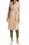 Ted Baker Rosell Wool Blend Wrap Coat In Camel