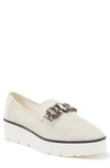 Karl Lagerfeld Bri Platform Loafer In Ecru