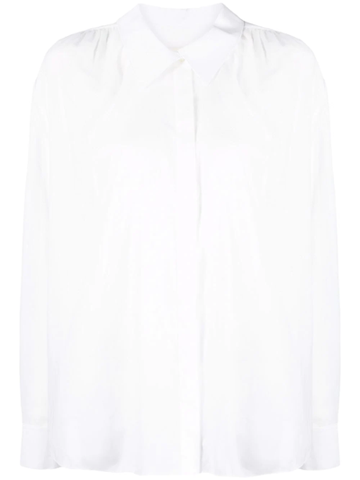 Khaite Lucien 长袖衬衫 In White