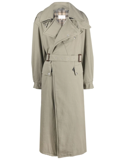 Maison Margiela Deconstructed Trench Coat In Beige