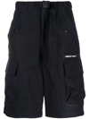 Ambush Wksp Belted Cargo Shorts In Black