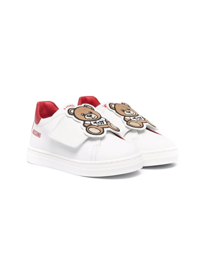 MOSCHINO TEDDY PATCH LOW-TOP SNEAKERS