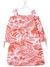 MSGM ALL-OVER GRAPHIC-PRINT DRESS