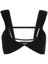 Jacquemus Le Bandeau Veleiro Top In Black