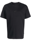 Nike Sportswear Premium Essentials Logo-embroidered Cotton-jersey T-shirt In Black