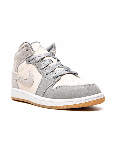 Jordan Kids' Air  1 Mid Se Sneakers In Neutrals