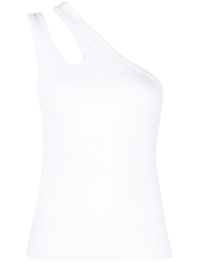 Remain Birger Christensen Tonya Cotton Blend Jersey Tank Top In White