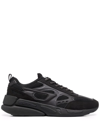 Diesel Sneakers In Mesh And Suede In Black