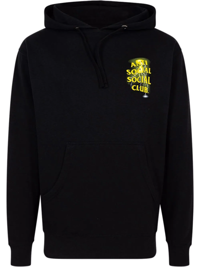 Anti Social Social Club Twista Long-sleeve Hoodie In Black