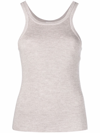 Magda Butrym Slim-fit Knit Tank Top In Neutrals