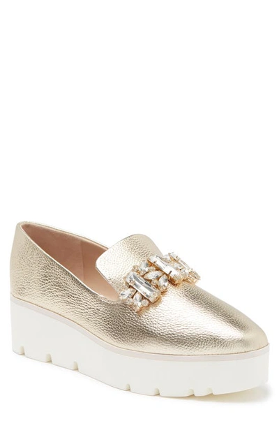 Karl Lagerfeld Bri Platform Shoe In Champagne